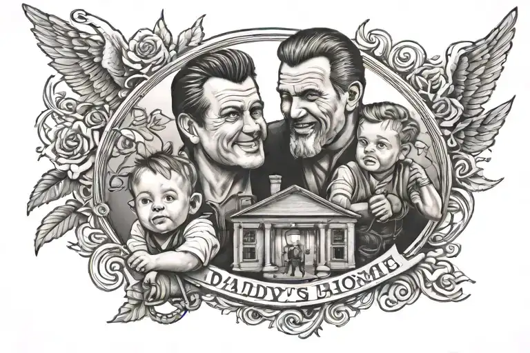 Daddy's Home tattoo design idea
