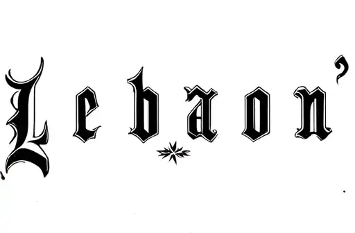 "Lebanon" tattoo design idea