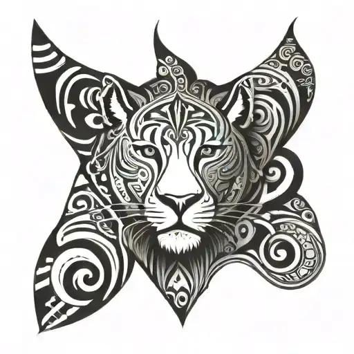 South African tribal patterns tattoo design idea
