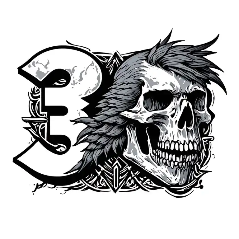 3 Percenter tattoo design idea