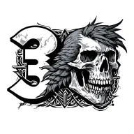 3 Percenter tattoo design idea