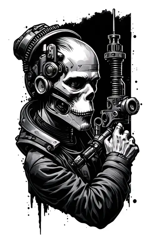 machinist tattoo design idea