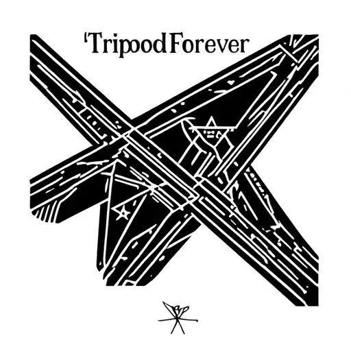 "Tripod Forever " tripod forever & always tattoo design idea