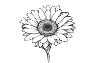 GERBERA DAISY tattoo design idea