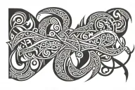 Ms ribbon tattoo design idea