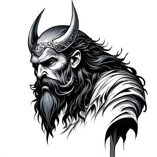 odin tattoo design idea