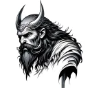 odin tattoo design idea