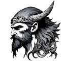 odin tattoo design idea