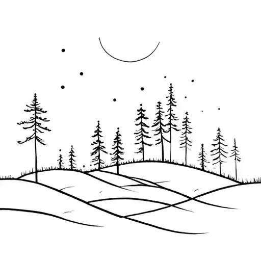 a forest tattoo design idea