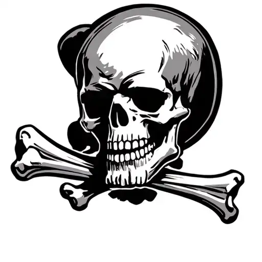 jolly roger tattoo design idea