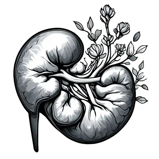 Kidney donation tattoo associated tattoo design idea