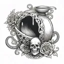 alice in chains nutshell tattoo design idea