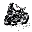 motorcycle adventure themed tattoo tattoo design idea