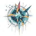 constellations and interstellar  tattoo design idea