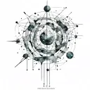 constellations and interstellar  tattoo design idea