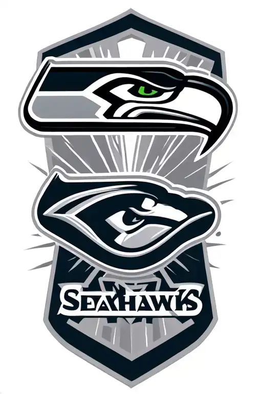seattle seahawks logo tattoo design idea