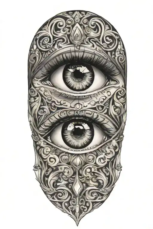 eyes of lies tattoo design idea