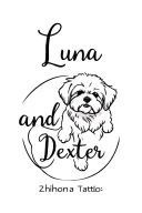 "Luna and Dexter " "Luna and Dexter " a shihtzu and a bichon frise dog silhouette tattoo design idea