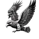 Aztec Eagle Warrior tattoo design idea