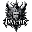 "Invictus" undefeated warrior tattoo design idea