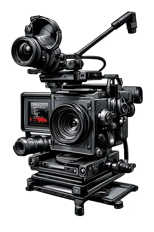 Film maker tattoo design idea