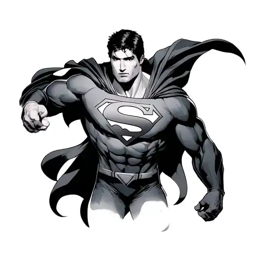 Superman tattoo design idea