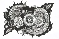 adapt adjust and conquer uncertain world tattoo design idea