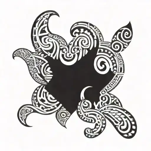 poly and melanisian tattoo design inspired tattoo design idea