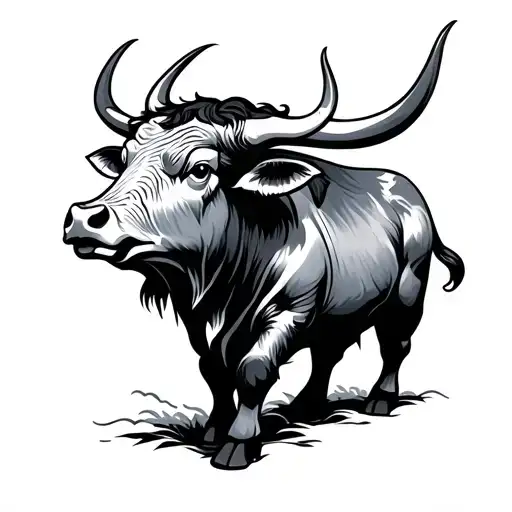 Chinese Ox tattoo design idea