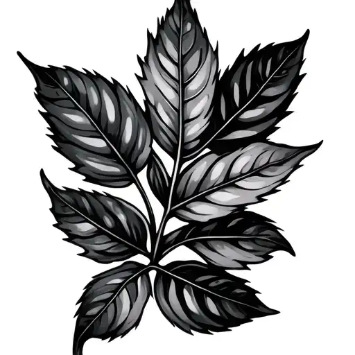 Leaves The 99 tattoo design idea