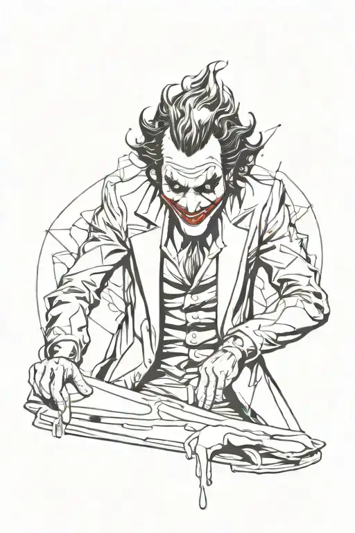 joker tattoo design idea