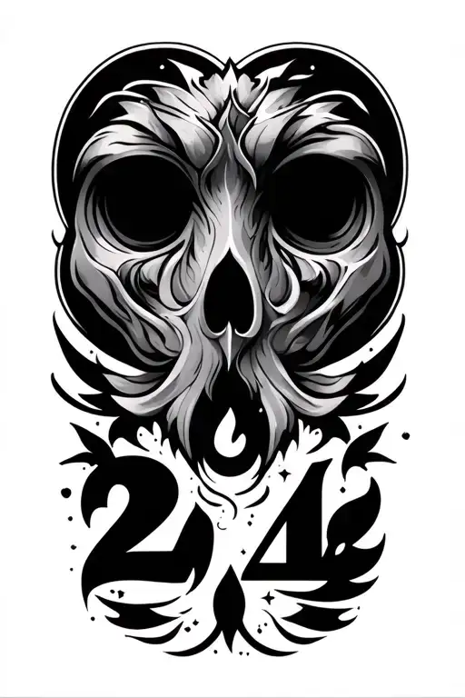 symbolize my journey, include symbols for music, love, passion, healing, growth, water, honey, and the number 24 tattoo design idea