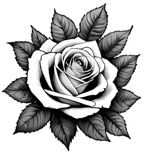 rose Alicia written tattoo design idea
