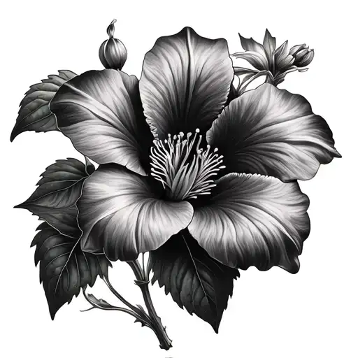 Clematis tattoo design idea
