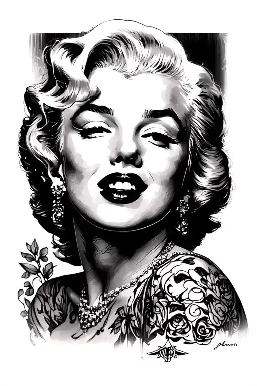 Marilyn Monroe tattoo design idea