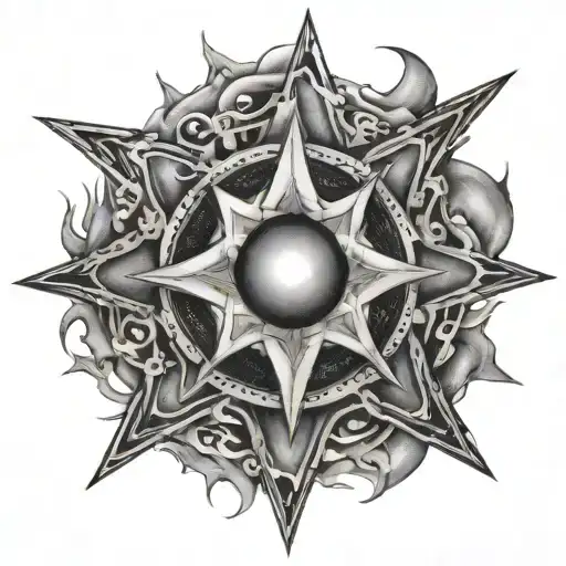pulsar star tattoo design idea