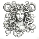medusa greek mythology tattoo design idea