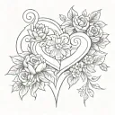matching tattoo for mom that symbolizes love and loyalty even through the roughest of patches, we grew stronger togethe. tattoo design idea