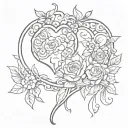 matching tattoo for mom that symbolizes love and loyalty even through the roughest of patches, we grew stronger togethe. tattoo design idea