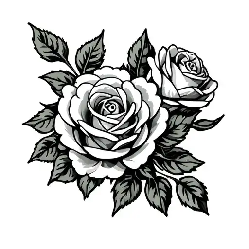 celtic yorkshire roses growing tattoo design idea