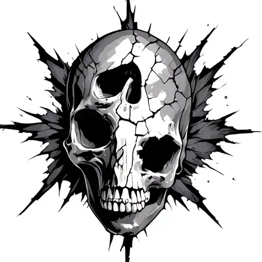 crack tattoo design idea