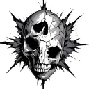 crack tattoo design idea