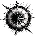 crack tattoo design idea