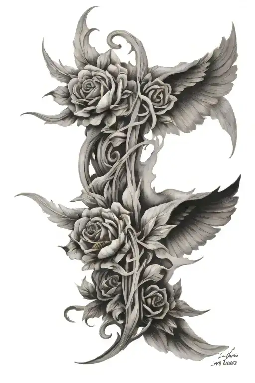 Poem written tattoo design idea
