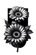 Gerbera tattoo design idea