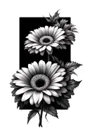 Gerbera tattoo design idea