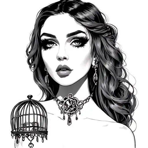 sissy with chastity cage tattoo tattoo design idea