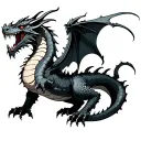 demon dragon tattoo design idea