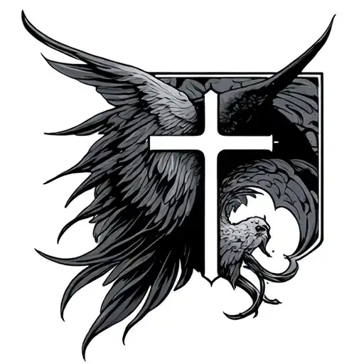 christian ratio with philippians 4:13 tattoo design idea