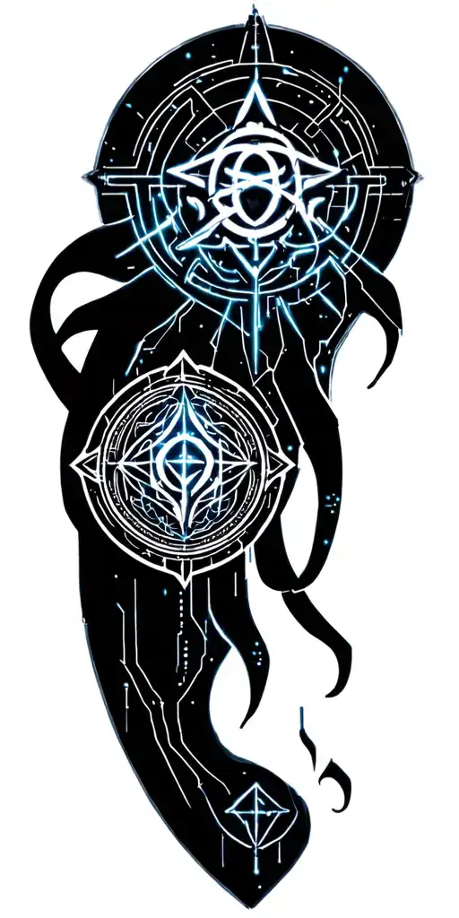 Cthulhu Symbols, the Elder Sign, Ry'leh, Necromomicon Sigil tattoo design idea